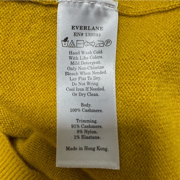 Everlane 100% Cashmere Short Sleeve Crew Neck Sweater - Picture 11 of 12